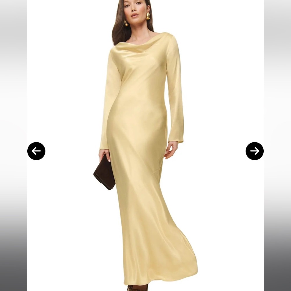 Reformation Ciana Satin Dress